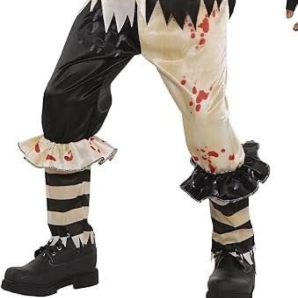 BRAND NEW boy scary clown glow in the dark halloween costume size XL - Picture 2 of 8
